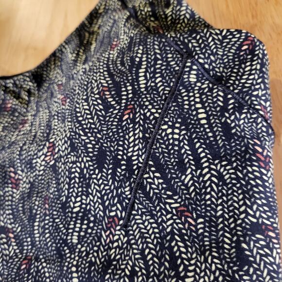 CALIA by Carrie Underwood Navy Patterned Tank Top - Picture 3 of 9